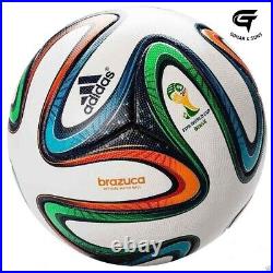 100% Original ADIDAS BRAZUCA SOCCER BALL FIFA WORLD CUP 2014 BRAZIL, SIZE 5
