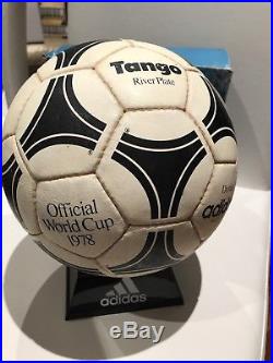1978 Adidas Official World Cup Match Ball+Original Box Durlast Tango RARE Soccer