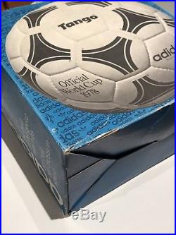 1978 Adidas Official World Cup Match Ball+Original Box Durlast Tango RARE Soccer