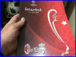 2005 adidas champions league match ball liverpool v ac milan size 5 + programme