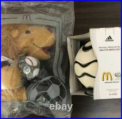 2006 FIFA WORLD CUP MACDONALD's ADIDAS BALL & CUDDLY TOY FASTSHIP NOT FOR SALE