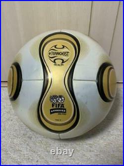 2006 FIFA World Cup Germany Teamgeist Official Soccer Ball White/Gold Size 5