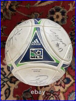 2012 MLS Match Ball Soccer Adidas Prime Autograph Chicago Fire Signature