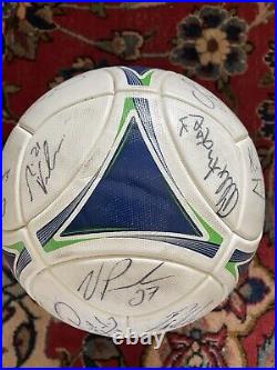 2012 MLS Match Ball Soccer Adidas Prime Autograph Chicago Fire Signature