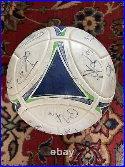 2012 MLS Match Ball Soccer Adidas Prime Autograph Chicago Fire Signature