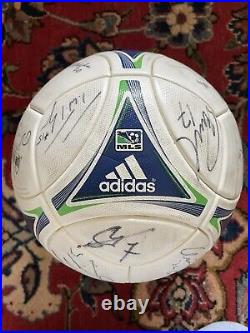 2012 MLS Match Ball Soccer Adidas Prime Autograph Chicago Fire Signature