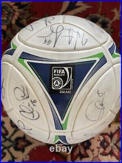 2012 MLS Match Ball Soccer Adidas Prime Autograph Chicago Fire Signature