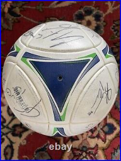 2012 MLS Match Ball Soccer Adidas Prime Autograph Chicago Fire Signature