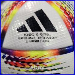 2022 AL Rihla Pro World Cup Official Match Ball MOROCCO v PORTUGAL Ronaldo Qatar