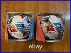2 Adidas Mls Pro Nativo 21 Soccer Official Match Balls Size 5 (white) (gk3504)