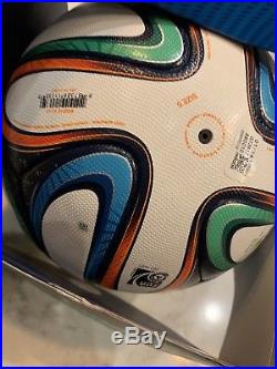 ADIDAS BRAZUCA FIFA BRAZIL 2014 Authentic Official Soccer Ball & Box. World Cup