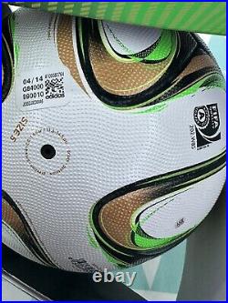 ADIDAS BRAZUCA FINAL RIO 2014 World Cup OFFICIAL MATCH BALL Size 5 Brand New