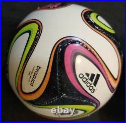 ADIDAS BRAZUCA OFFICIAL MATCH BALL & Mini Size 1 RARE LOT OF 2