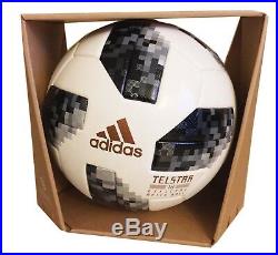 ADIDAS FIFA World Cup Official Game Ball Soccer Telstar 18 Russia WZ Box