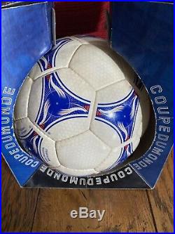 ADIDAS VINTAGE MATCH BALL OFFICIAL 1998 Tricolore New In Box FOOTBALL