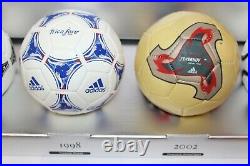 ADIDAS WORLD CUP HISTORICAL MINI MATCH BALL Set DESIGNED BOXED 10 Ball 1970-2006