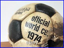 ADIDAS genuine vintage 1974 official World Cup BALL Telstar Durlast FRANCE