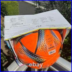 AUTHENTIC Adidas Al Rihla Winter Orange Official Match Ball Qatar 2022 World Cup