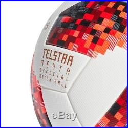 Adidas 2018 WC Knock Out (KO) OMB Official Match Soccer Ball (White/Red) CW4680