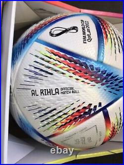 Adidas AL RIHLA Official Match Ball Fifa World Cup Qatar 2022 Sz 5 Model H57783