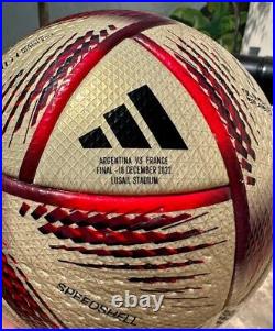 Adidas Al Hilm Pro Soccer Ball Gold (HC0437) Match day Argentina France