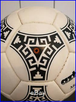 Adidas Ball Azteca Mexico Official World Cup 1986 Made In Spain Holds Air Rare