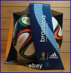 Adidas Brazuca 2014 World Cup Brazil Official Ball Match Football With Box Rare