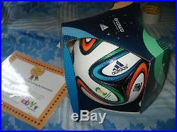 Adidas Brazuca 2014 World Cup FIFA Official Match Ball Soccer Size 5