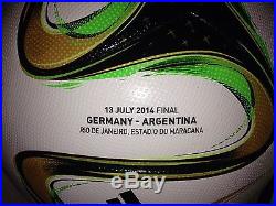 Adidas Brazuca Official Final Soccer Ball Argentina vs Germany Messi Mueller