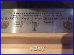 Adidas Champions League Final 2011 Official Match Ball Signed Display Case