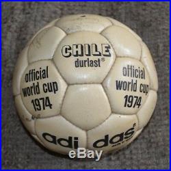Adidas Chile Durlast 1974. 24/04/76 Memorabilia Ball Spain 1-West Germany 1