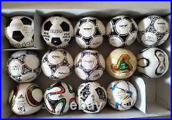 Adidas FIFA 2022 World Cup Historical 14 pc Mini Soccer Ball Collectors Set NEW