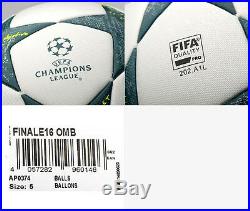Adidas Finale 16/17 OMB Football Soccer Ball UEFA Champions League AP0374 Size 5