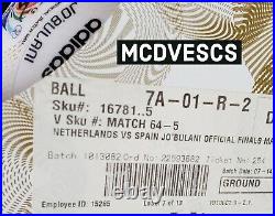 Adidas Jabulani Official Final Match Ball Netherlands vs Spain South Africa 2010