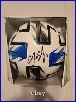 Adidas MLS Official Match Ball Nativo XXV Size 5. Signed by Alvaro Medran