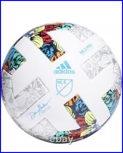 Adidas MLS PRO OFFICIAL MATCH BALL White/Solar YellowithPower Blue (H57824) SOCCER