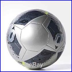 Adidas Performance Euro 16 Glider Soccer Ball Silver Metallic Grey Metall Size 5