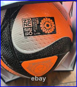Adidas Soccer Ball Women's 5 Oceaunz Pro Winter World Cup FIFA Orange HT9013