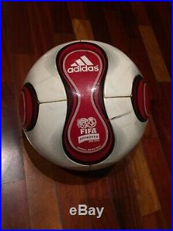 Adidas Soccer Match Ball Used Teamgeist Red Football Omb Fifa World Cup Footgolf