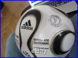 Adidas Teamgeist Matchball OMB Ball WM WC 2006 Ivory Serbia Coca Cola box
