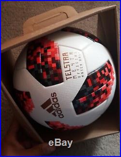 Adidas Telstar 18 World Cup Official Match Soccer Ball W CUP KO OMB Size 5