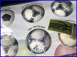 Adidas WORLD CUP MINI MATCH BALL DESIGNS 1970-2006 TELSTAR TANGO FEVERNOVA