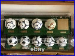 Adidas World Cup Historical Match Ball 1970-2002 in Case Size H30cm W80cm L32cm