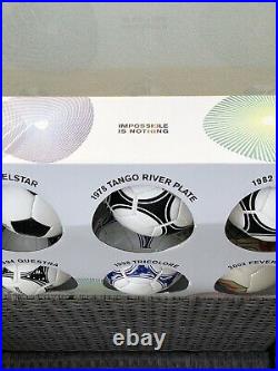 Adidas World Cup Historical Mini Ball Set 1970-74-78-82-86-90-94-2002-2006 RARE