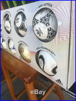 Adidas World Cup Historical Mini Ball Set 1970-74-78-82-86-90-94-2002-2006 Rare