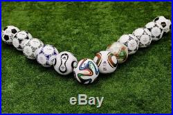 Adidas World Cup Historical Soccer Ball Set Size 5 Beckham Maradona Zidane Pele
