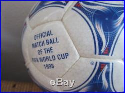 Adidas matchball ball OMB Tricolore FIFA worldcup 1998 France Made in Morocco