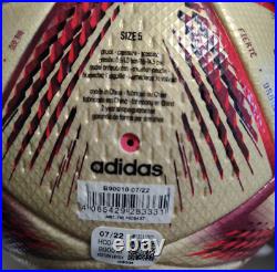 Adidas soccer ball size 5 FIFA 2022 final match ball AL-HILM Pro AF560 gold/red