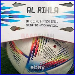 Al RIHLA FIFA WORLD CUP QATAR 2022 MATCH BALL SOCCER BALL ORIGINAL BALL SIZE 5