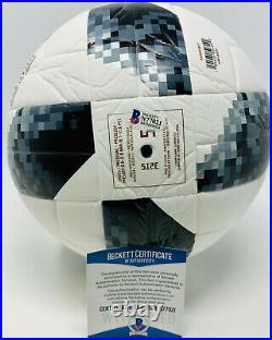Argentina Lionel Messi Signed Adidas Soccer Ball World Cup Beckett BAS COA